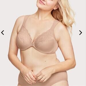 Glamorise WonderWire Front-Closure Bra Nude Size 44DD